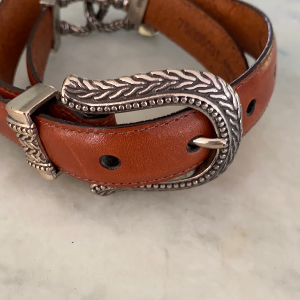 Talbots brown leather belt